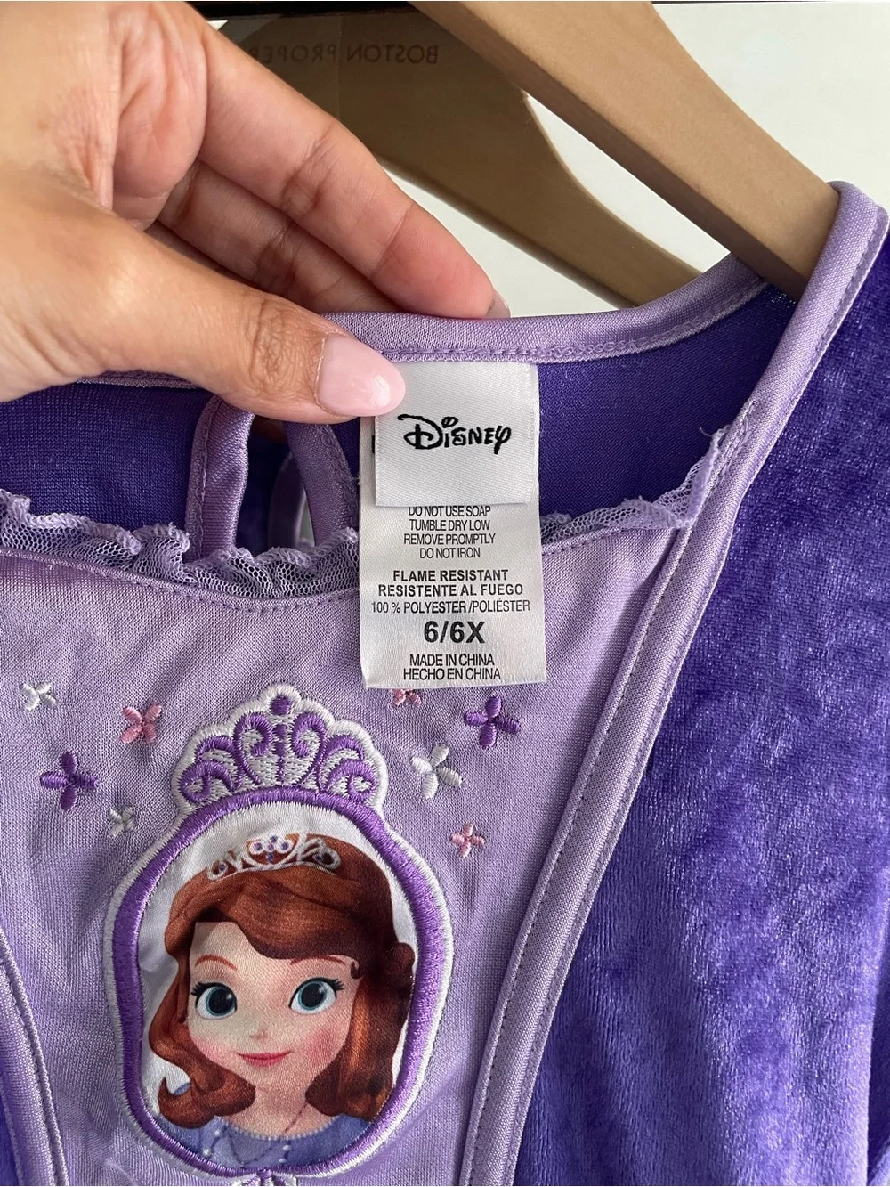 Disney Sofia the First Princess Costume Dress | Girls Size 6/6X - Picture 6 of 8